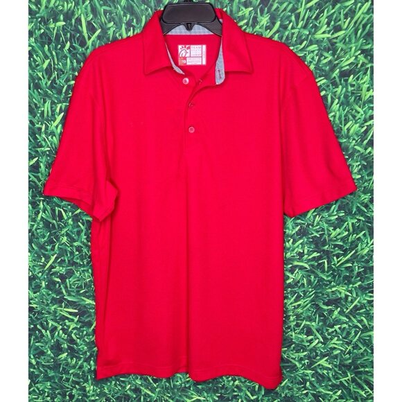 Chick-Fil-A Oobe Team Style Uniform Employee Large Short Sleeve Red Polo Shirt - Picture 2 of 5